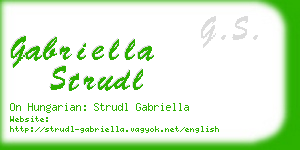 gabriella strudl business card